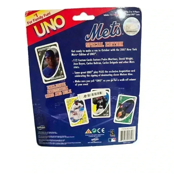 2007 New York Mets Special Edition UNO Card Game MLB Baseball 7+ Vintage - Picture 2 of 5